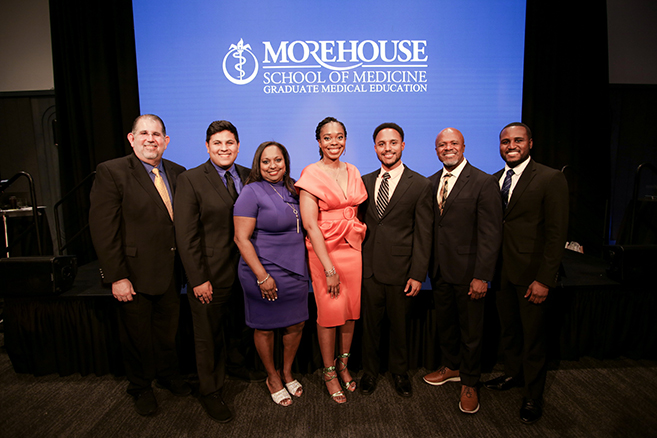 Dr. Lewis with family and friends