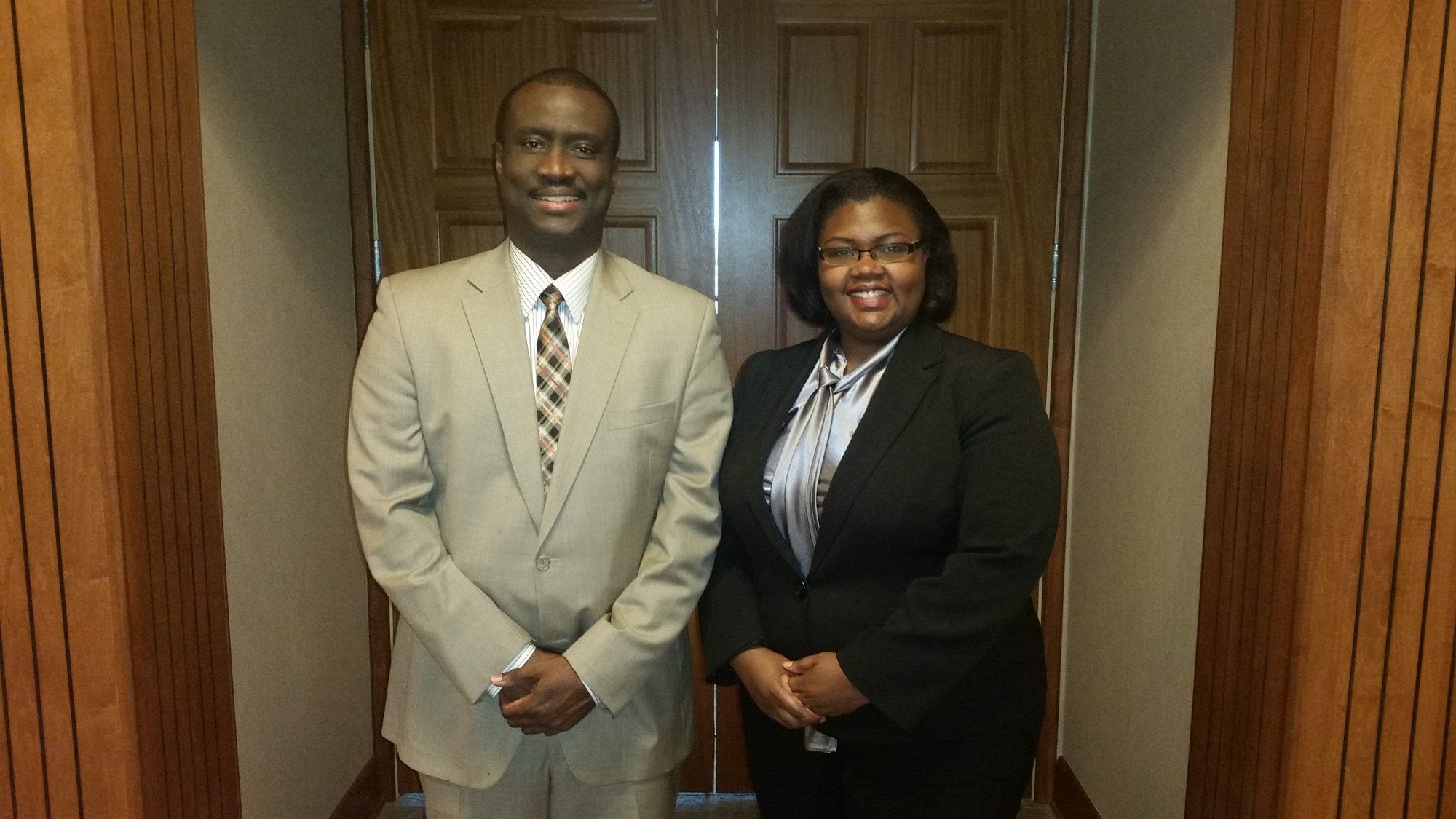 Dr. Larry Hobson and Shaneeta Johnson