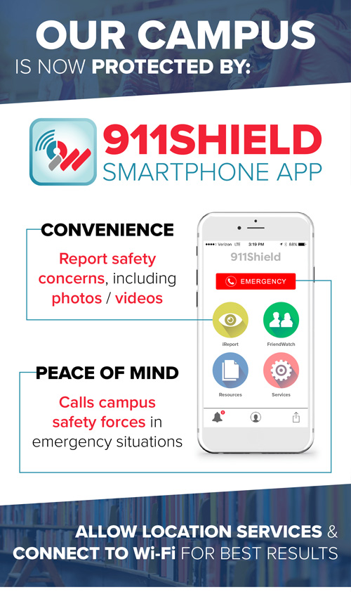 Our campus is protected by 911Shield