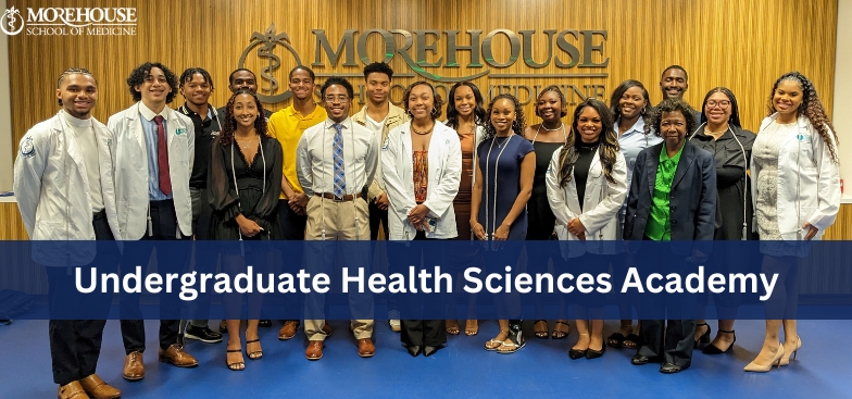 students participating in the undergraduate health sciences academy