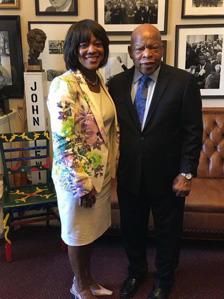 Dr. Rice and John Lewis