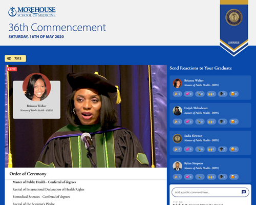 a live stream of commencement