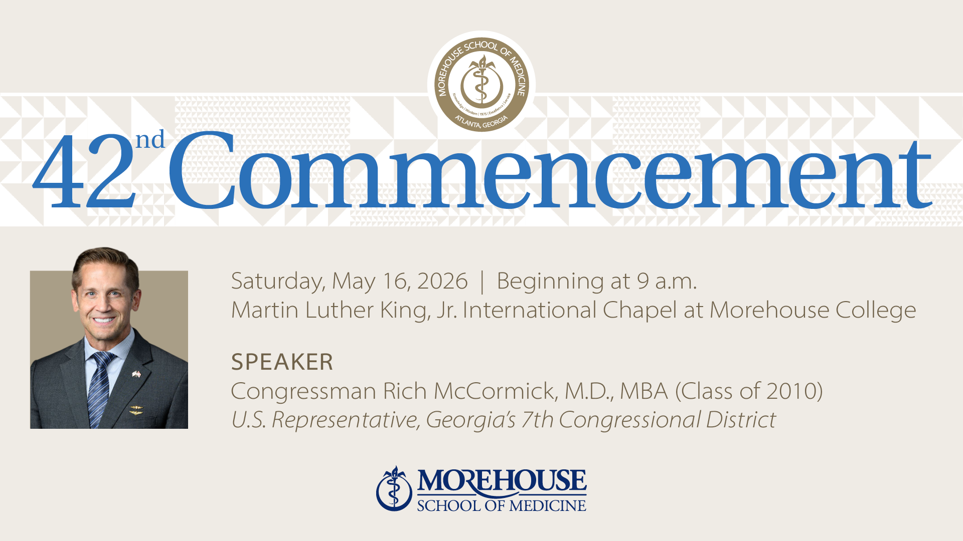 42nd Commencement Speaker