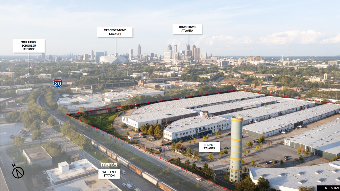 Hospital aerial site view