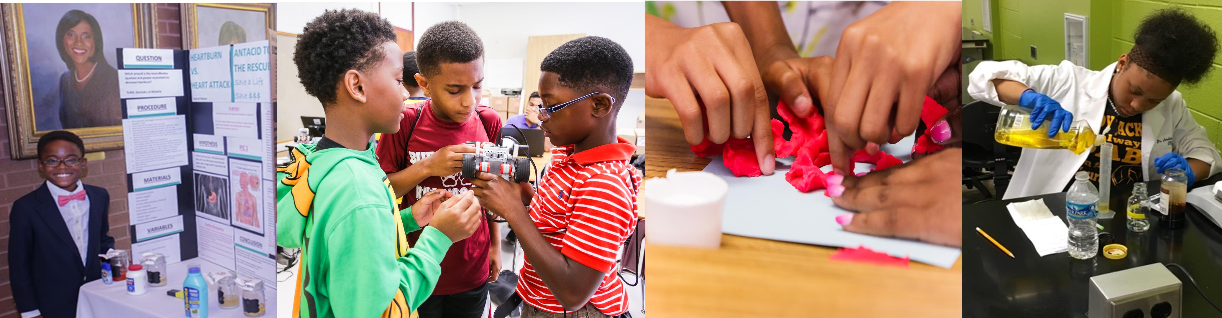 young students working in a lab