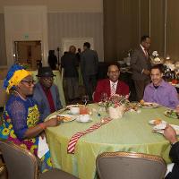 A group at the holiday party