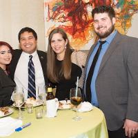 A group at the holiday party