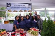 The South Atlanta Fresh Market booth, led by Pamela Cooper, Manager of Recruitment and Retention Core, Clinical Research Center at MSM provides free fresh vegetables and fruit baskets to guest of Community Engagement Day