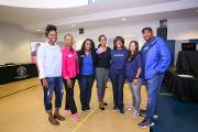 (Center) Valerie Montgomery Rice, MD, President and Dean, Morehouse School of Medicine and members of MSM executive leadership team thanks Susan G. Komen, YMCA and the Suburban Black Ladies League for their partnership