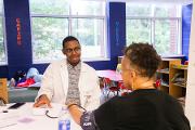 Mercer University medical students provide blood pressure and glucose checks