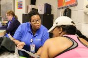 Morehouse Healthcare staff provide flu shots