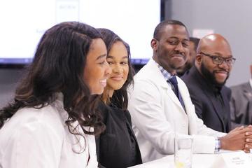 An M.D. student shares her story with Dr. Jill Biden.