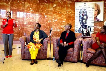 Dr. Tabia Akintobi and Dr. Natalie Hernandez  hosted a panel discussion.