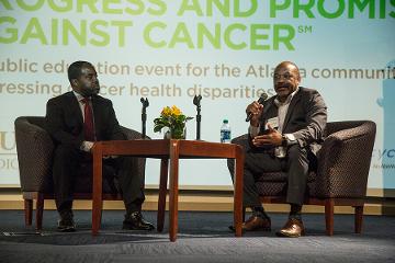 Brian Rivers, PhD, MPH, co-director of the Cancer Health Equity Institute at Morehouse School of Medicine, and James Lillard, PhD, MBA, associate dean for research at Morehouse School of Medicine, host a Fireside Chat on AACR’s new 2020 by 2020 Initiative.