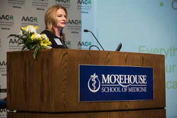 Elaine Mardis, PhD, Presiden-elect, AACR convenes “Progress and Promise” as mistress of ceremonies. 