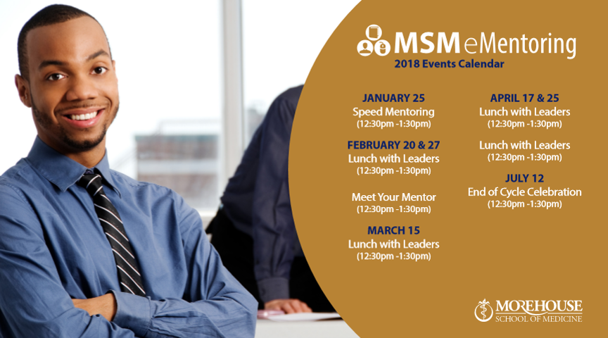 2018 MSM eMentoring Events Calendar